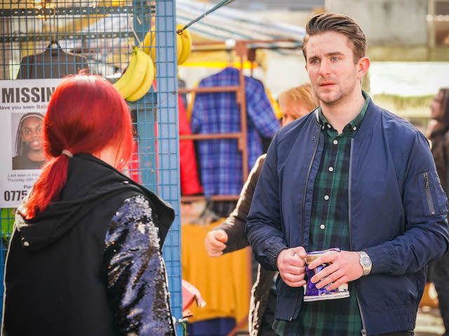 Whitney and Callum on EastEnders on May 3, 2021