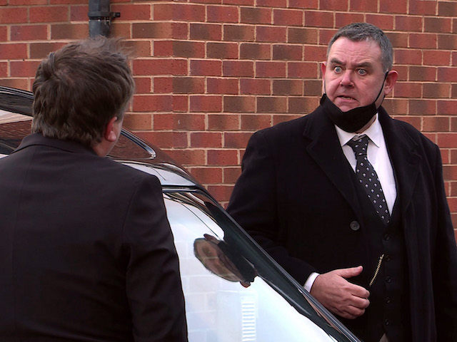 George on Coronation Street on February 22, 2021