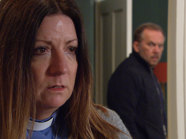 Harriet and Will on Emmerdale on March 15, 2021