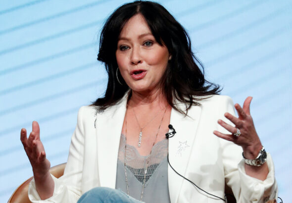 Shannen Doherty on August 7, 2019