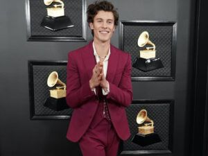 Shawn Mendes at the Grammy Awards in Los Angeles on January 26, 2020