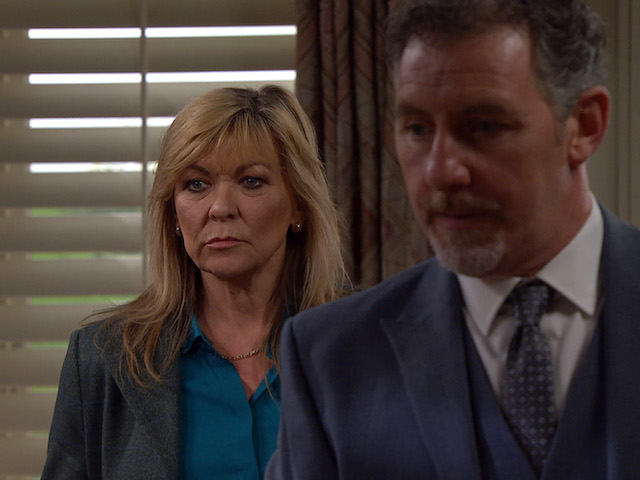 Kim and Will on Emmerdale on February 4, 2021