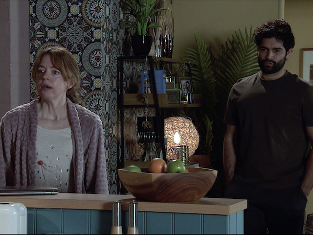 Toyah and Imran on Coronation Street on May 5, 2021