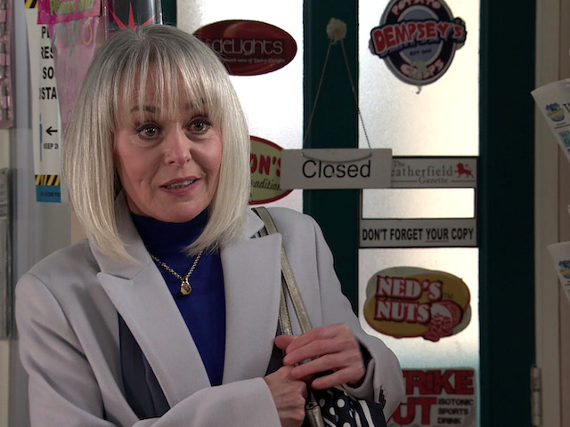 Sharon on Coronation Street on April 21, 2021