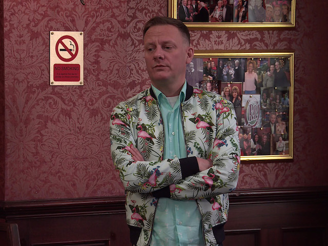 Sean on Coronation Street on June 29, 2021