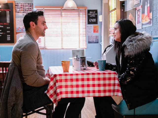 Kush and Whitney on EastEnders on February 12, 2021