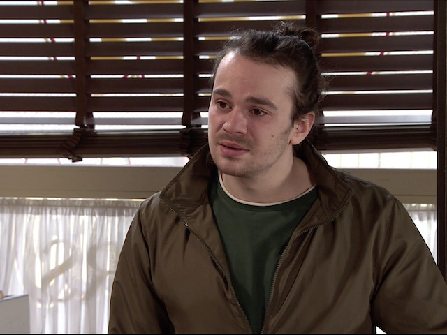 Seb on Coronation Street on April 19, 2021