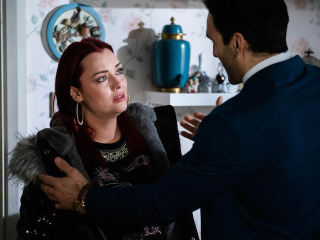 Whitney and Kush on EastEnders on April 12, 2021