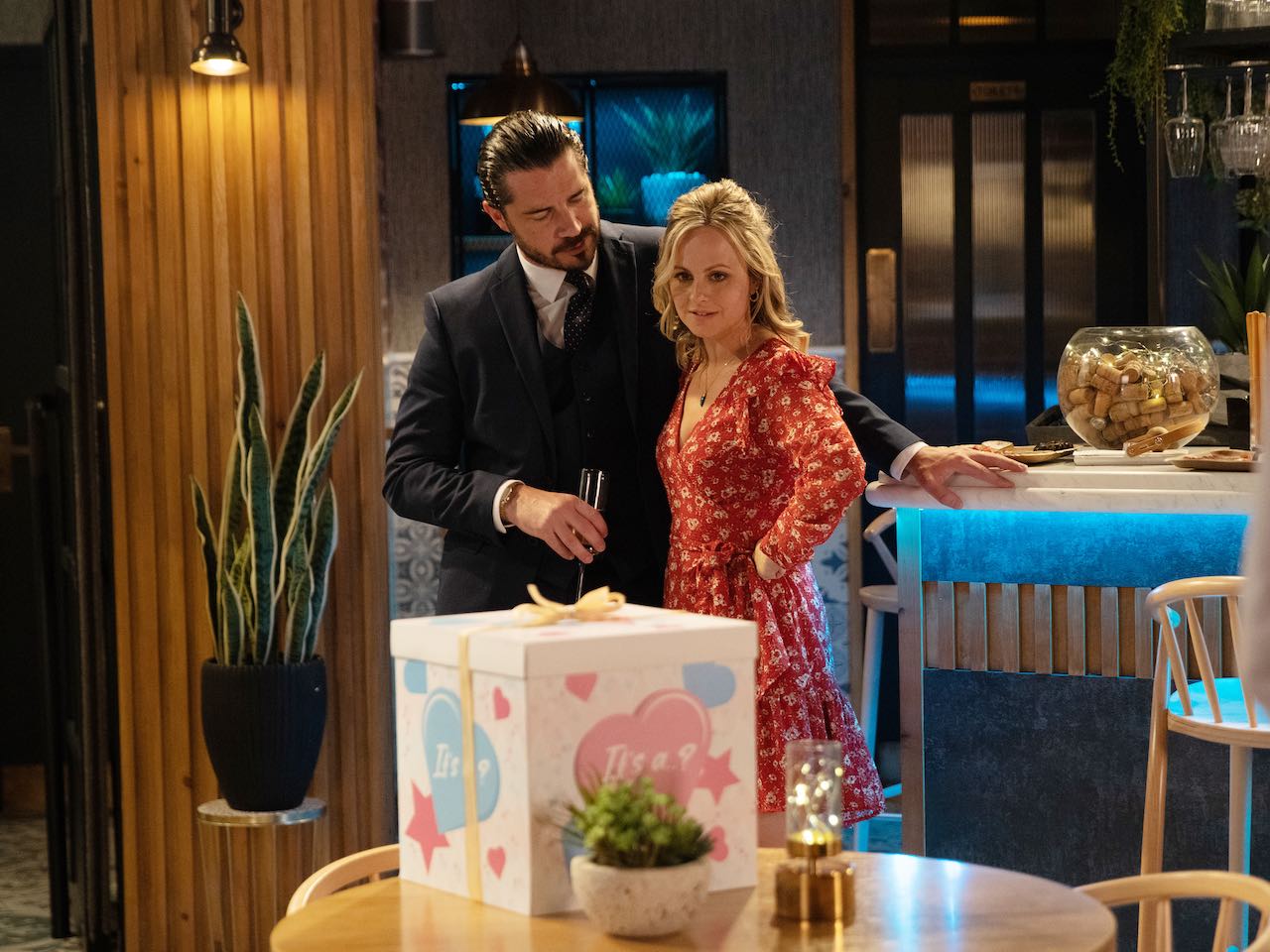 Adam and Sarah on Coronation Street on July 31, 2023