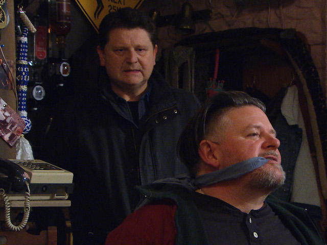 Paul and Connor on Emmerdale on March 29, 2021