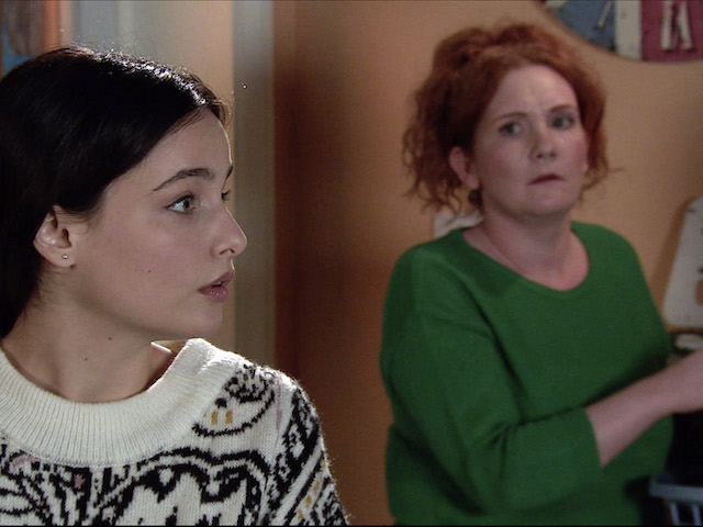 Alina and Fiz on Coronation Street on February 3, 2021