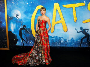 Singer Taylor Swift arrives for the world premiere of the movie "Cats" in Manhattan, New York, U.S. on December 16, 2019.