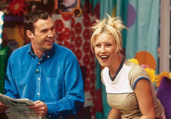Johnny Vaughan and Denise van Outen on The Big Breakfast