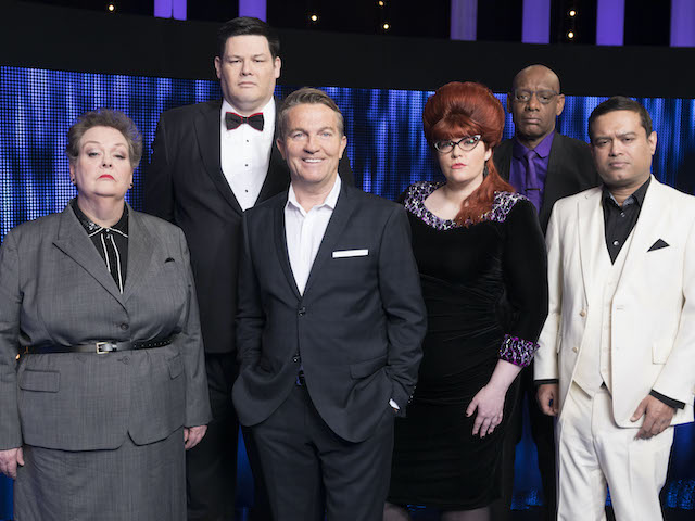 Anne Hegerty, Mark Labbett, Bradley Walsh, Jenny Ryan, Shaun Wallace and Paul Sinha for The Chase