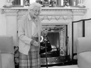 Queen Elizabeth II at Balmoral on September 6, 2022