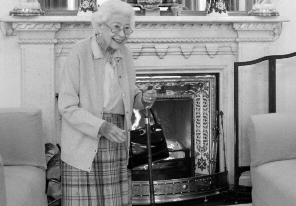 Queen Elizabeth II at Balmoral on September 6, 2022