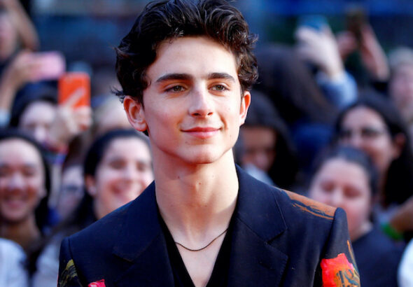 Cast member Timothee Chalamet arrives for the UK premiere of "Beautiful Boy" during the London Film Festival, in London, Britain on October 13, 2018.