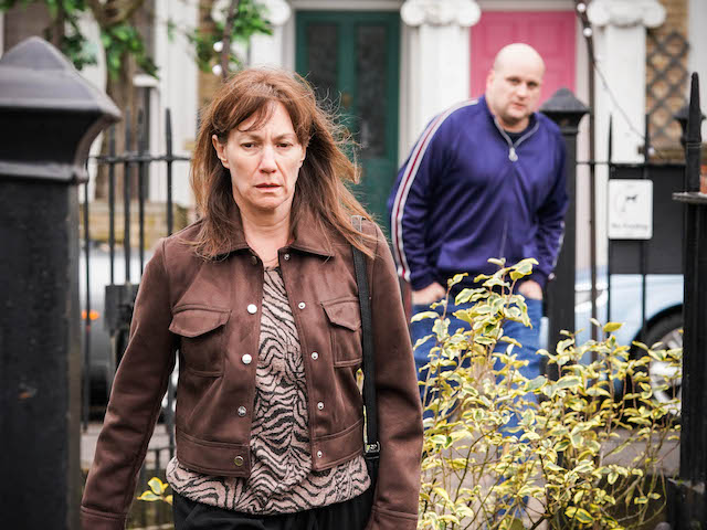 Rainie and Stuart on EastEnders on June 15, 2021