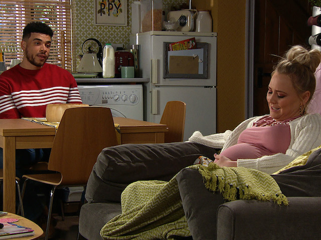 Nate and Tracy on Emmerdale on February 24, 2021