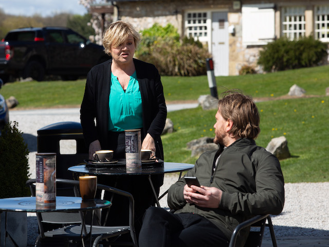 Brenda and David on Emmerdale on July 1, 2021
