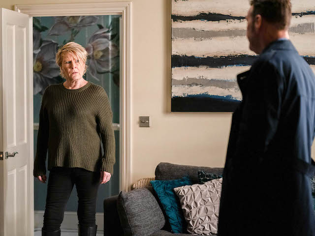Shirley and DI Arthurs on EastEnders on February 10, 2021