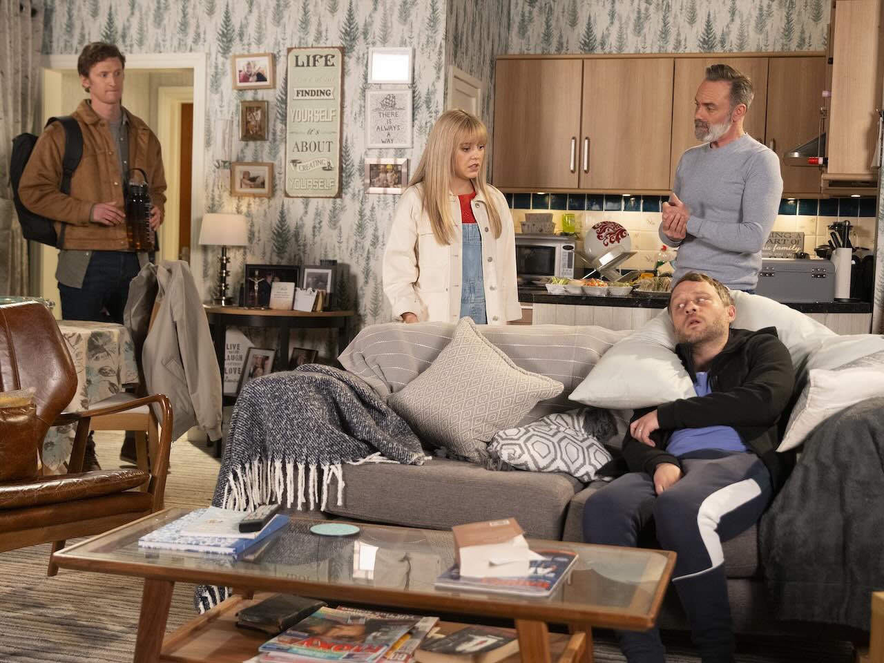 Felix, Summer, Billy and Paul on Coronation Street on June 12, 2024