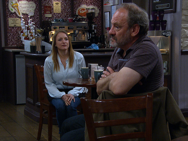 Nicola and Jimmy on Emmerdale on May 4, 2021