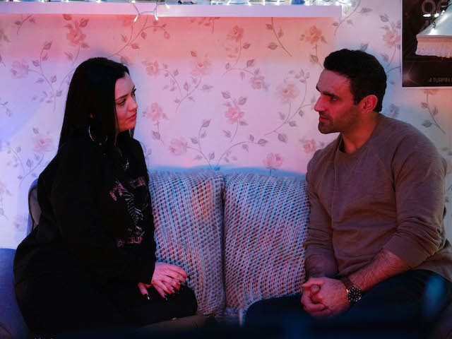 Whitney and Kush on EastEnders on February 12, 2021