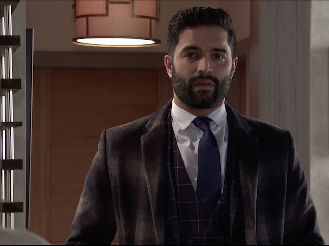 Imran on Coronation Street on February 5, 2021