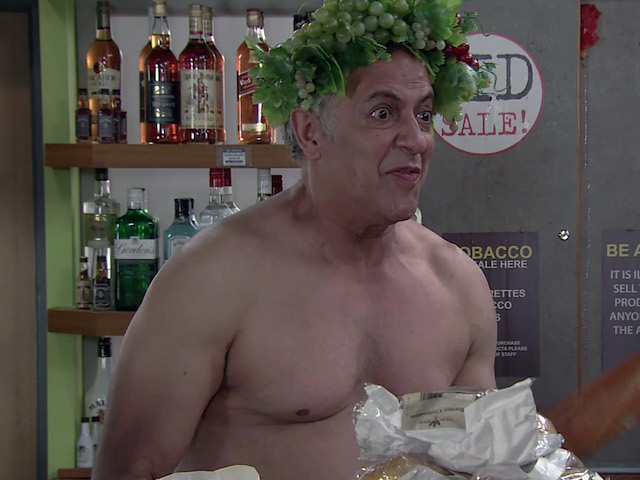 Dev on Coronation Street on July 19, 2021