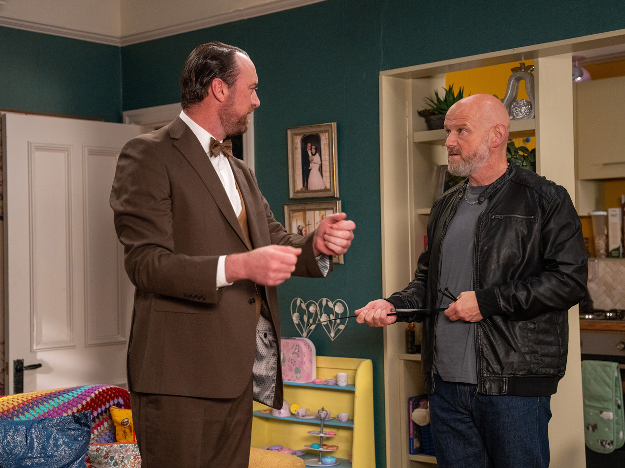 Liam and Dave on Emmerdale on October 26, 2026