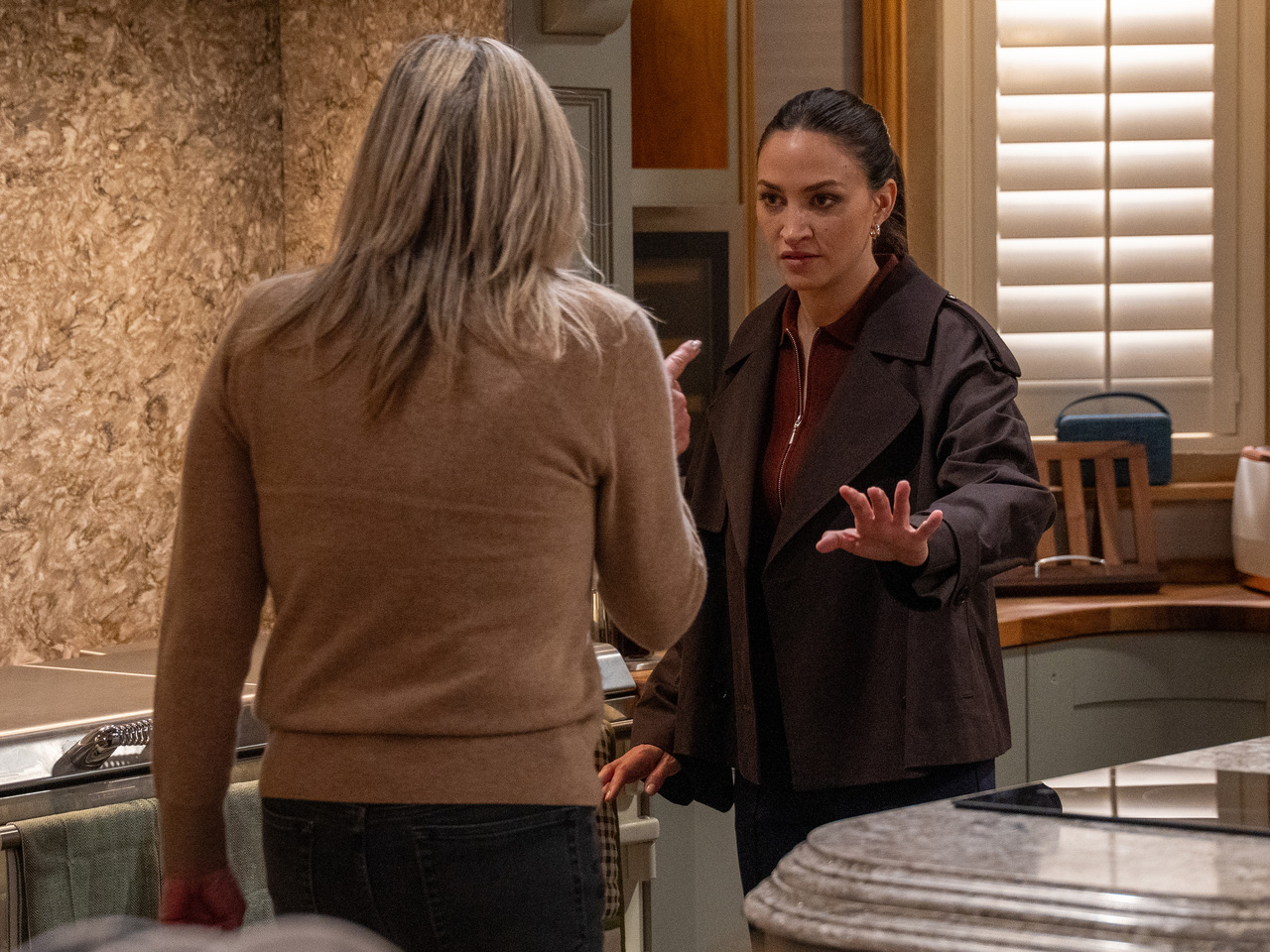 Kim and Thea on Emmerdale on October 28, 2026