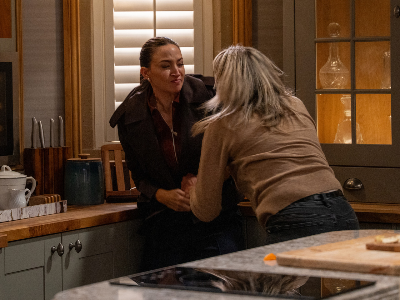 Kim and Thea on Emmerdale on October 28, 2026