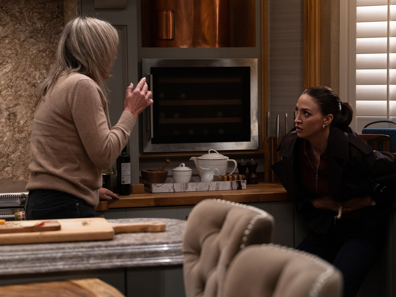 Kim and Thea on Emmerdale on October 28, 2026
