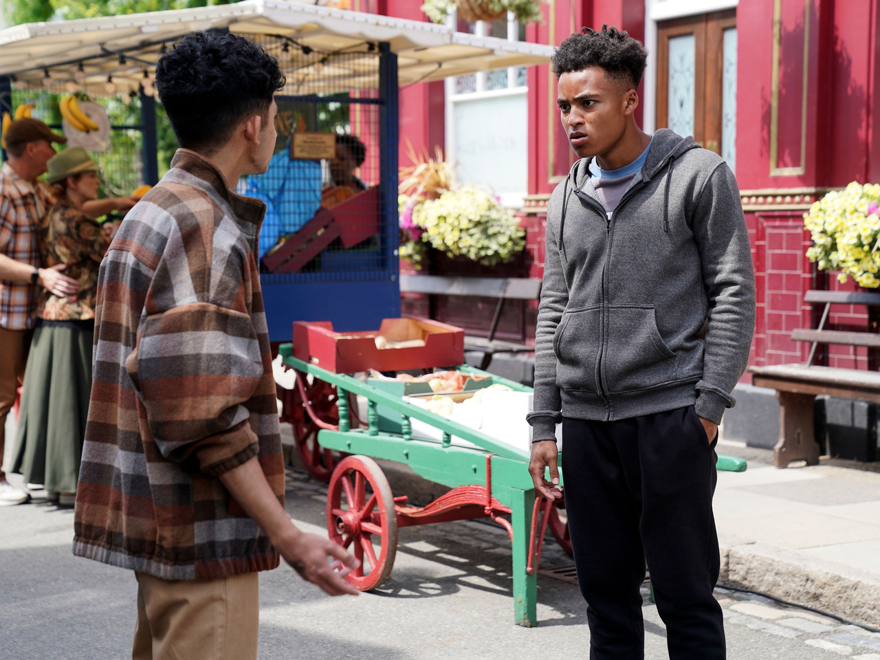 Nugget and Denzel on EastEnders on October 19, 2026