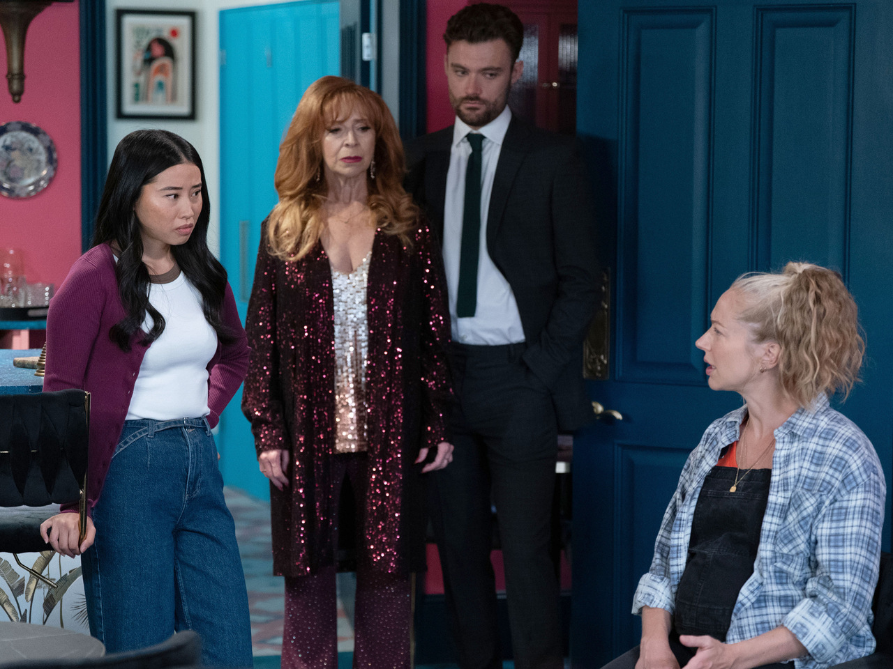 Jess, Elaine, Johnny and Nancy on EastEnders on October 26, 2026