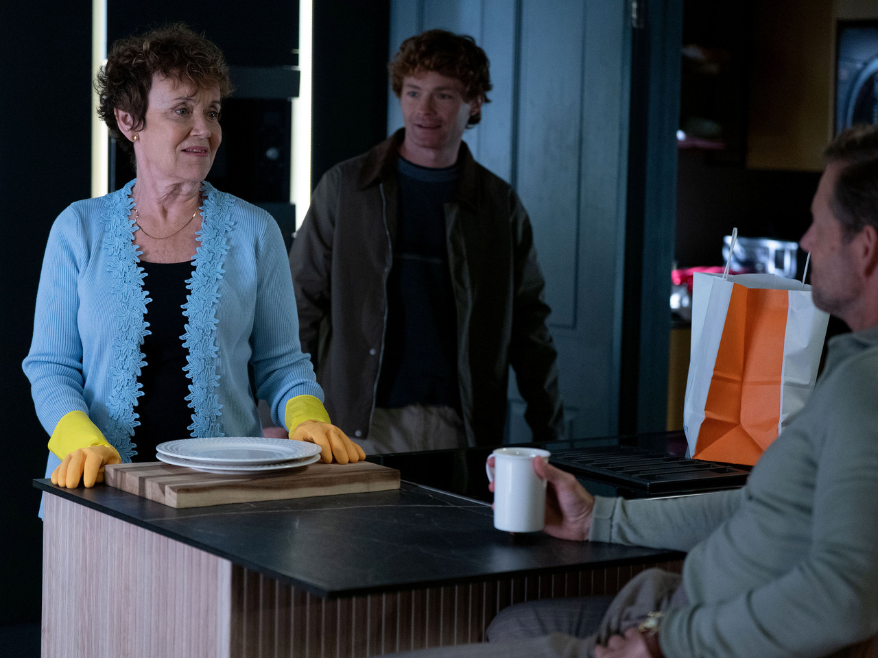 Rose, Ryder and Ned on EastEnders on November 3, 2026