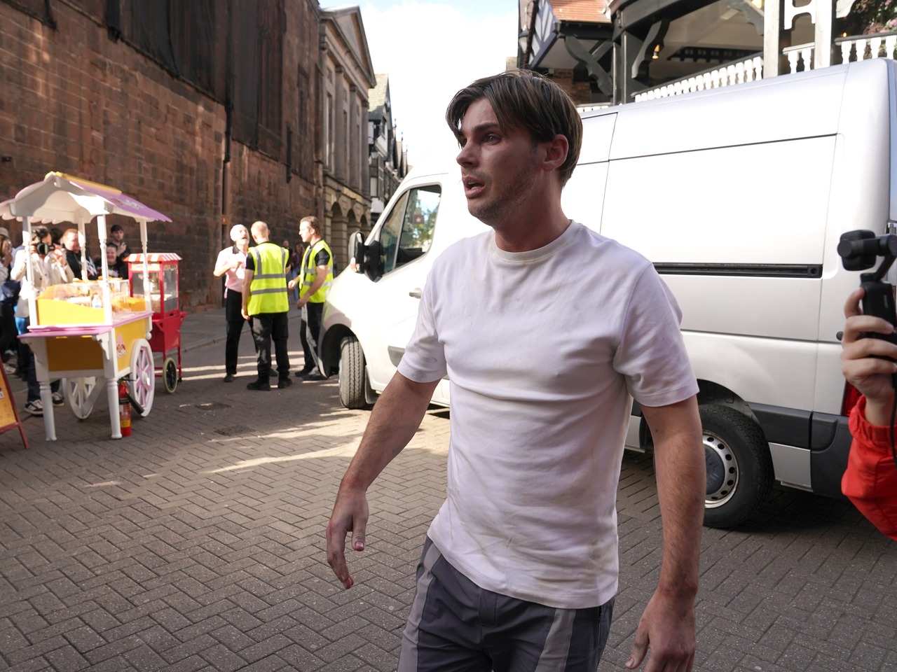 Ste Hay at the Hollyoaks 2026 Immersive Event