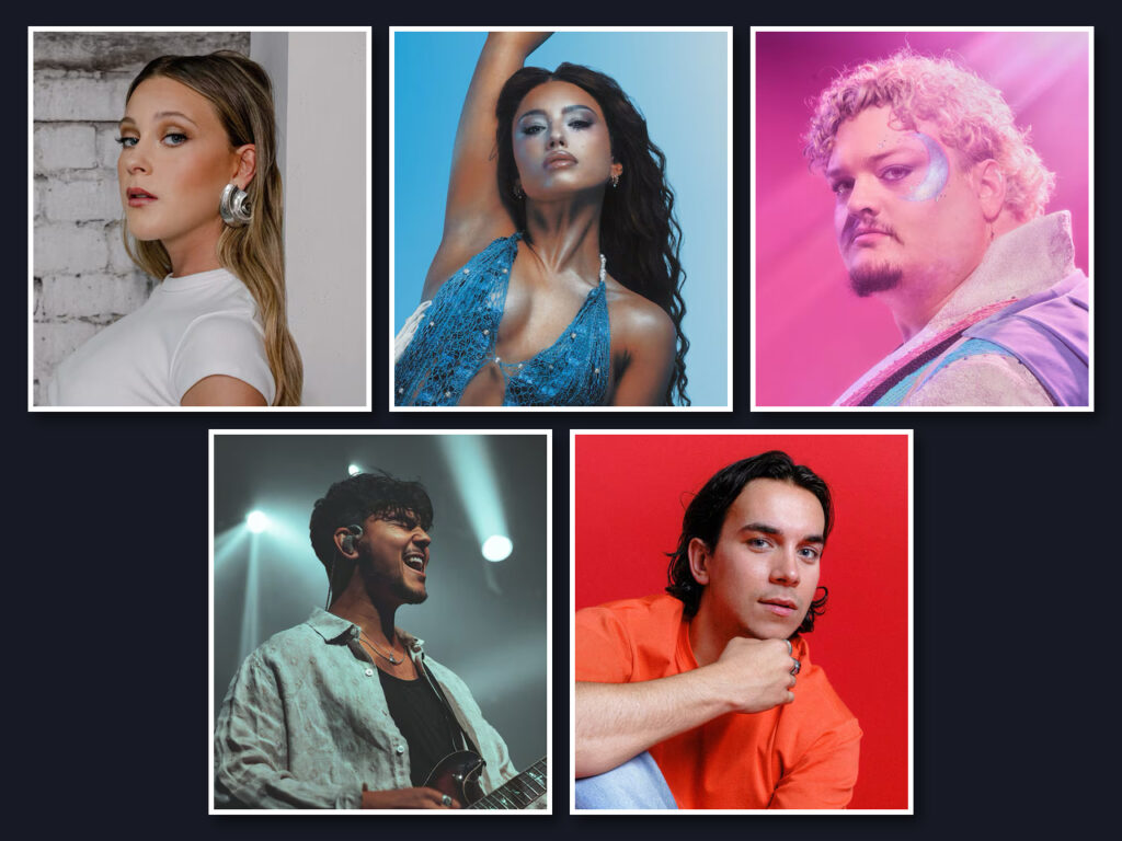 Josiane, Rêve, TALK, Tyler Shaw and William Cloutier for Canada's Eurovision 2027 selection