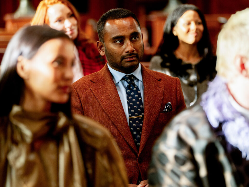 Amol Rajan in The Celebrity Traitors S02E01
