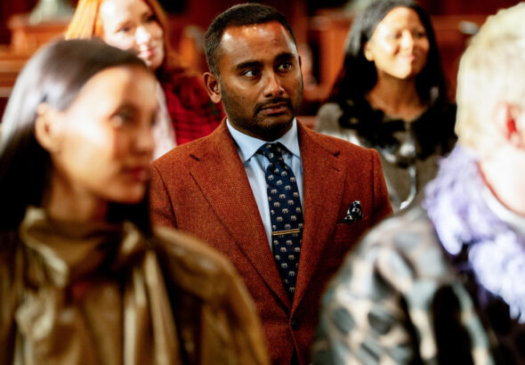 Amol Rajan in The Celebrity Traitors S02E01