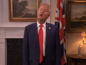 James Austin Johnson as Donald Trump on SNL UK on October 17, 2026