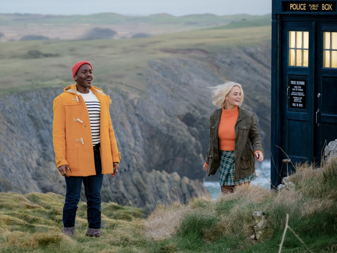 The Doctor and Ruby in Doctor Who episode 73 Yards