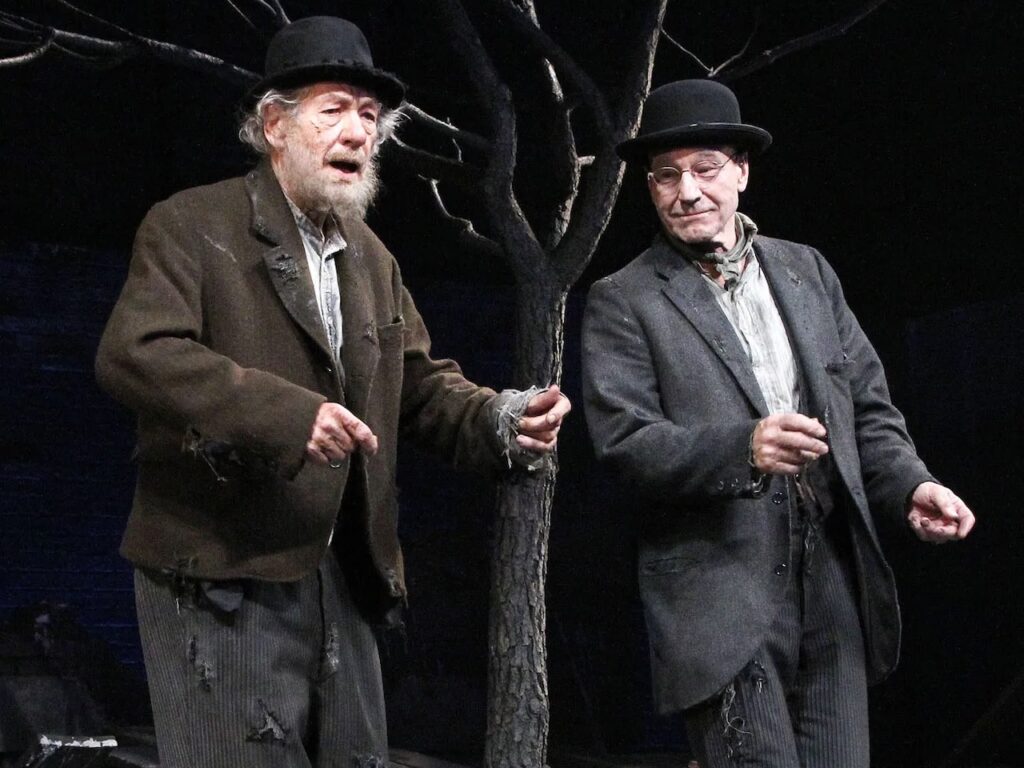Sir Ian McKellen and Sir Patrick Stewart in Waiting For Godot