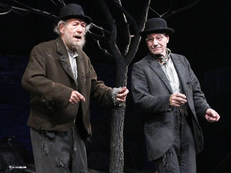 Sir Ian McKellen and Sir Patrick Stewart in Waiting For Godot