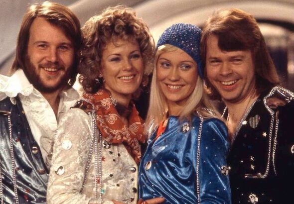 ABBA in London during the Waterloo era in 1974: Björn Ulvaeus, Anni-Frid Lyngstad, Agnetha Fältskog and Benny Andersson