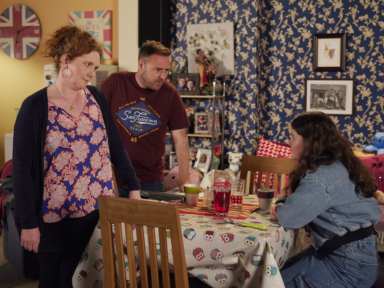 Fiz, Tyrone and Hope on Coronation Street on August 5, 2024