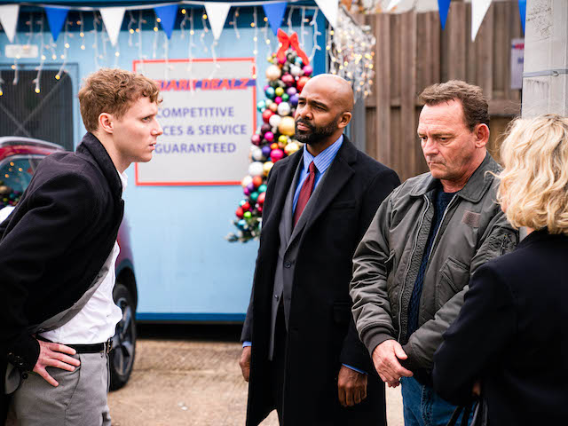 Jay, Di Pine, Billy and Janine on EastEnders on December 13, 2021