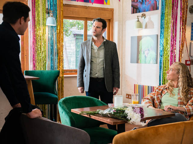 Zack, Neil and Nancy on EastEnders on October 29, 2021