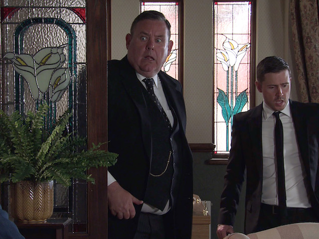 George and Todd on Coronation Street on September 3, 2021